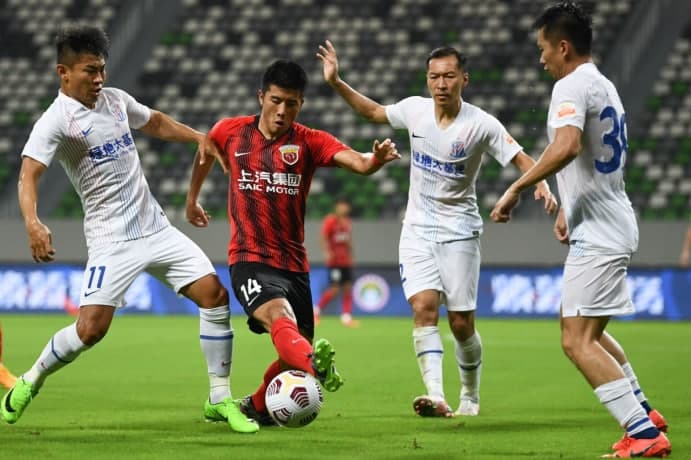 李胜龙破门上海海港1-0战胜上海申花